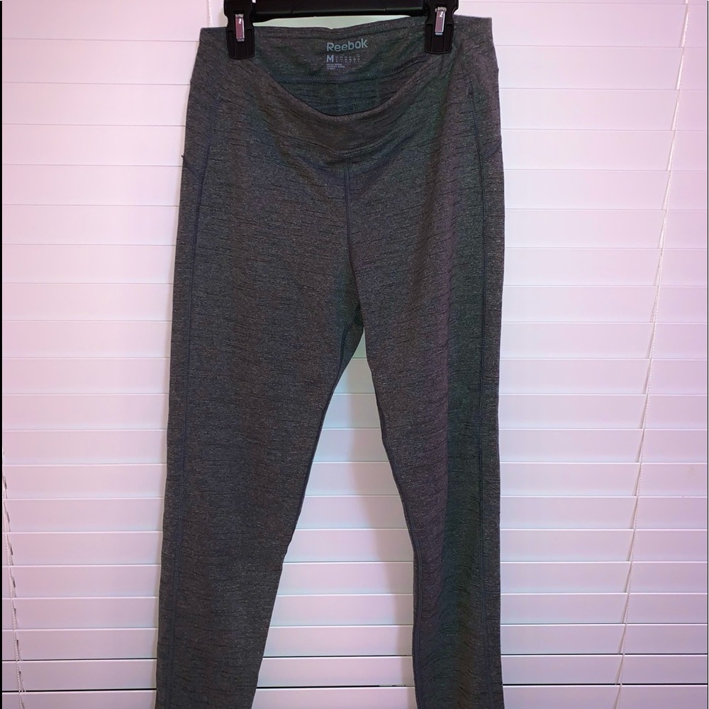 REEBOK Fitness Crossfit Dark Grey Leggings! M